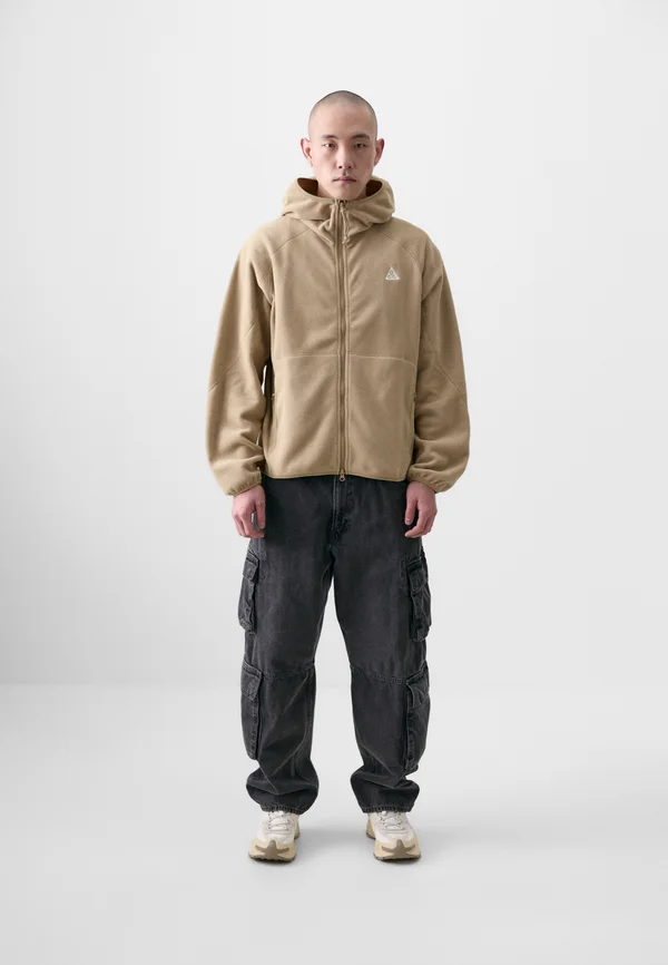 WOLF - Fleecejacke - parachute beige/college grey