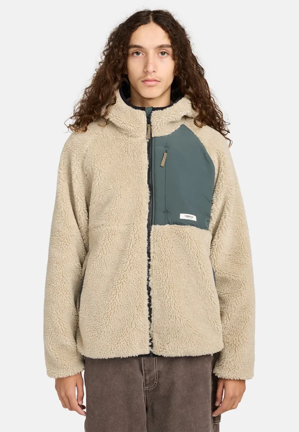 WOLFE - RÉVERSIBLE - Fleecejacke - beige