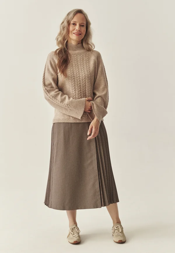WOLLA - Strickpullover - beige melange