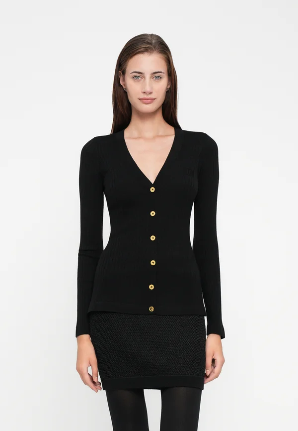WOMEN S KNITTED  - Strickjacke - nero