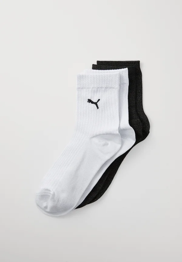 WOMEN TEXTURED SHORT SOCK 4 PACK - Socken - white/black