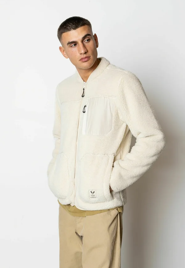 WOOD - Fleecejacke - ecru