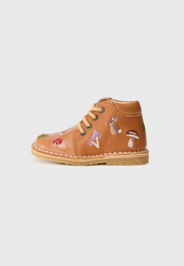 WOODLAND CLASSIC UNISEX - Schnürstiefelette - cognac