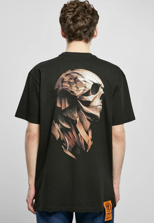 WOODLAND HEAVY TEE - T-Shirt print - black