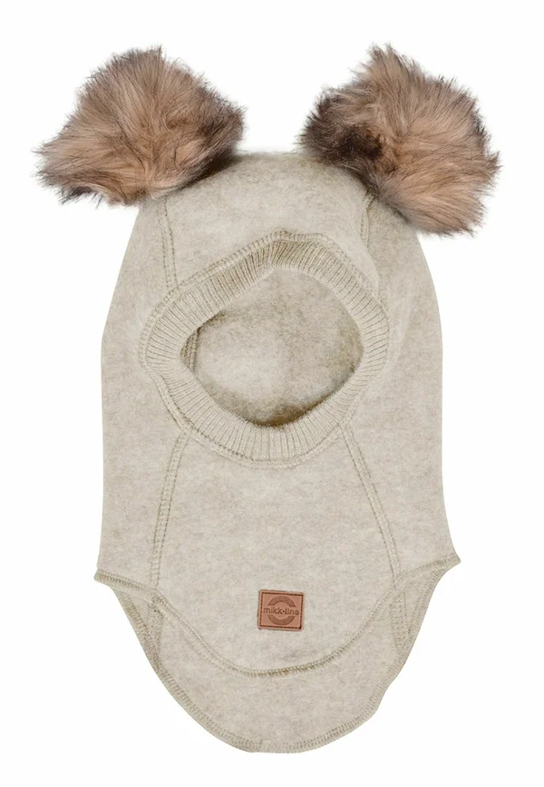 WOOL FULLFACE  - Kopftuch - melange offwhite