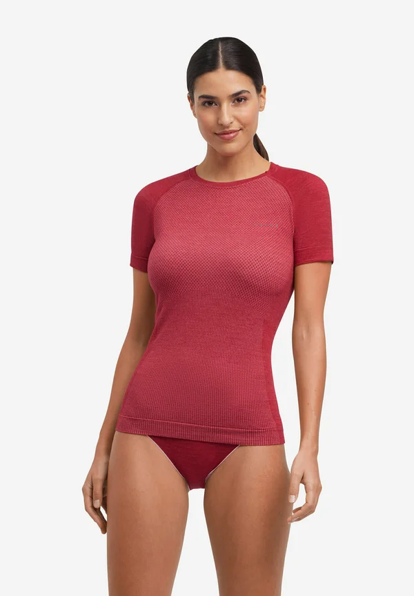 WOOL-TECH LIGHT WARM AND COLD TEMPERATURES - T-Shirt print - red