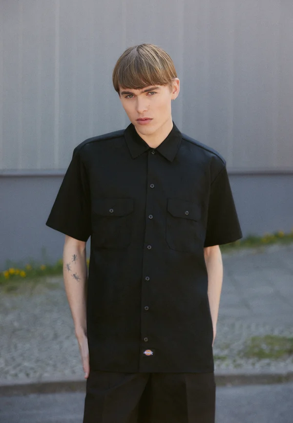 WORK  - Hemd - black