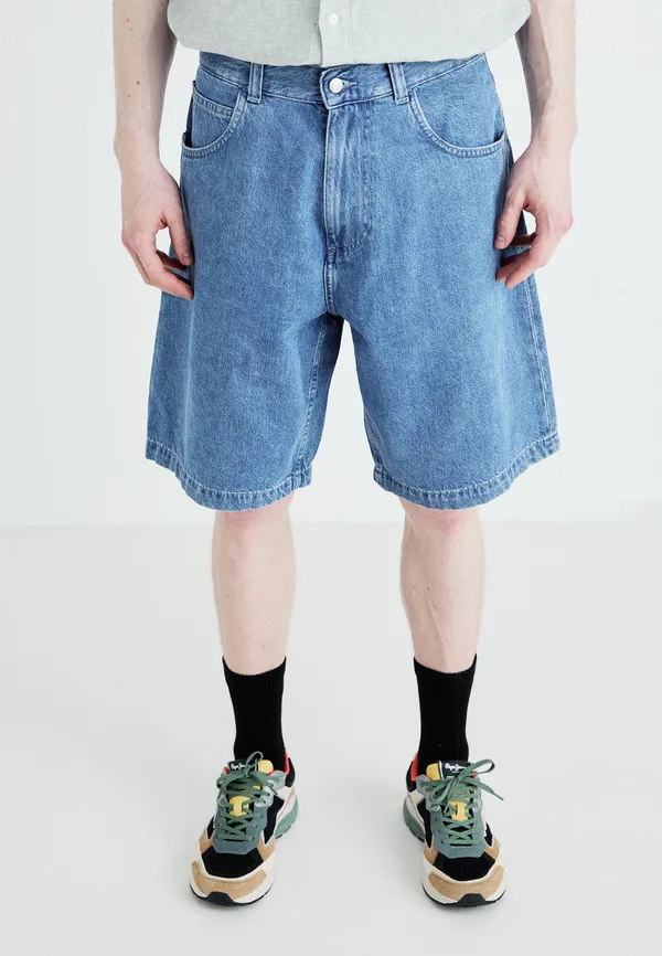 WORKER - Jeans Shorts - blue