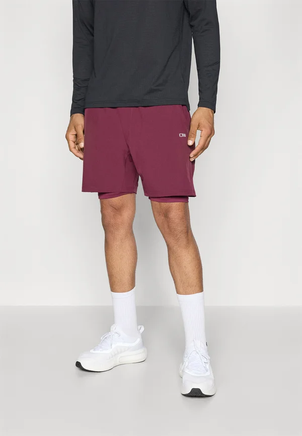 WORKOUT SHORTS MEN - Kurze Sporthose - dark mahogany