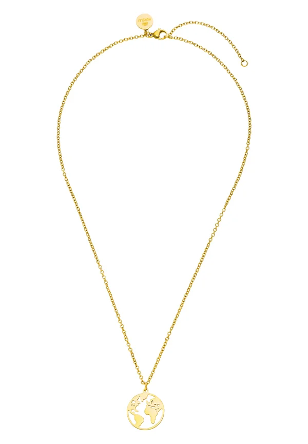 WORLD MAP - Halskette - gold-coloured