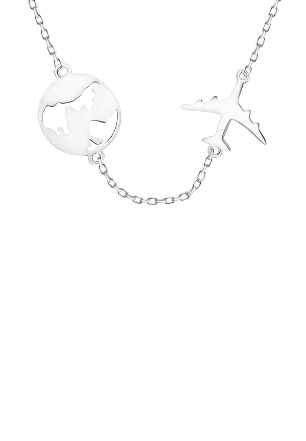 WORLD MAP - Halskette - silver coloured