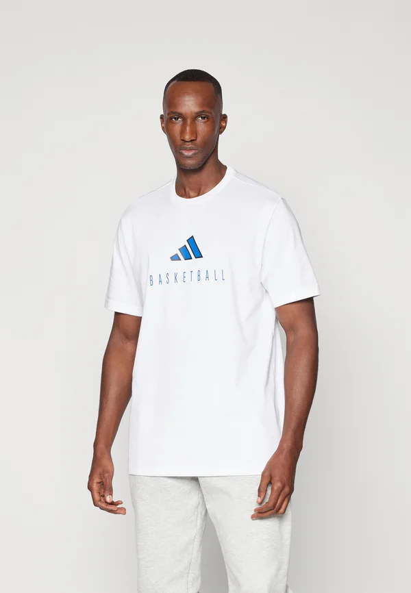 WORLDWIDE HOOPS LOGO GRAPHIC - T-Shirt print - white