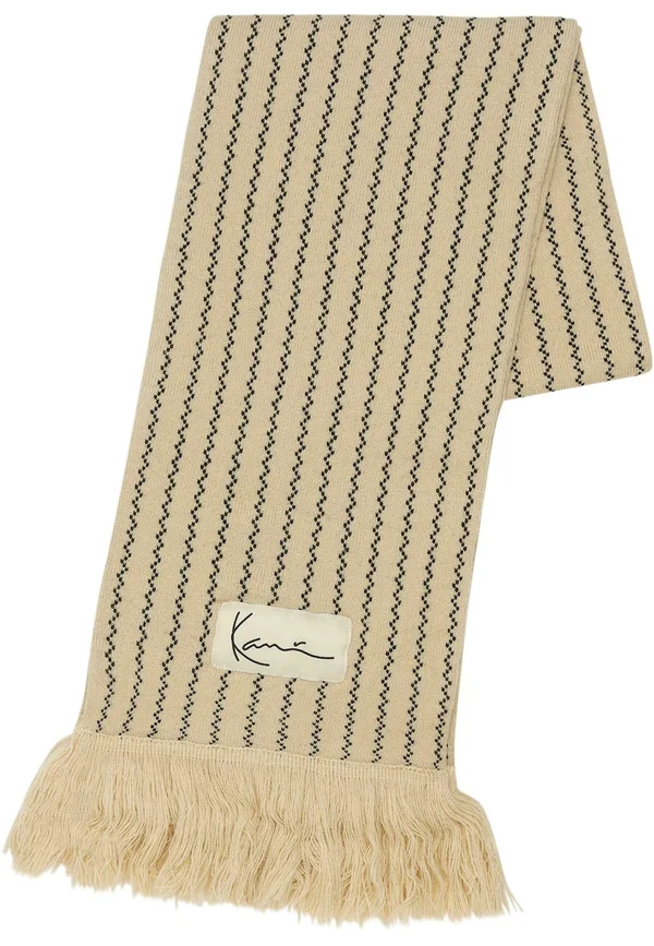 WOVEN SIGNATURE ZICZAC PINSTRIPE SCARF - Schal - off white