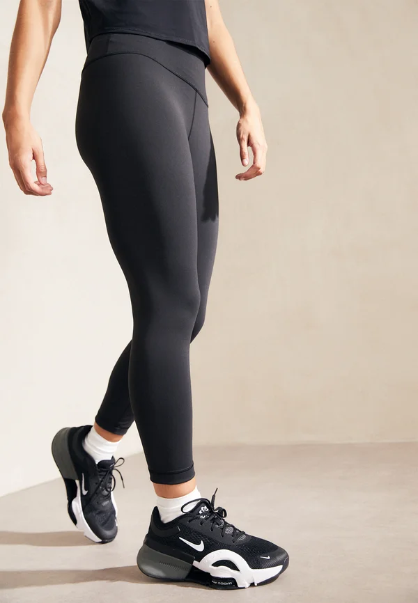 WUNDER TRAIN HR CROP 58CM - Tights - black