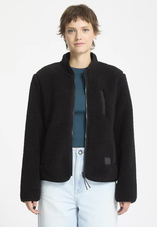 WUZER FUZZAR - Fleecejacke - black