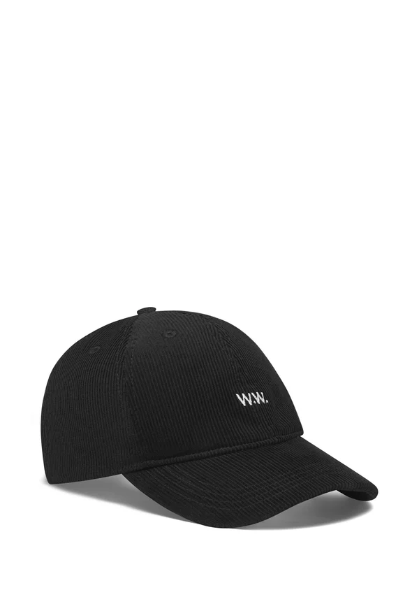 WWW Corduroy Embroidery - Cap - black