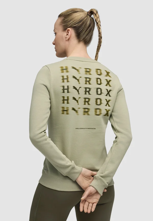 X HYROX HEAVYWEIGHT RUNDHALS - Sweatshirt - lux army