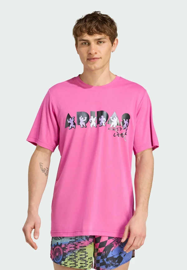 X JEREMY SCOTT PRIDE TEE - T-Shirt print - lucid fuchsia