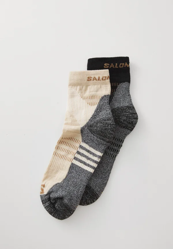 X ULTRA ACCESS QUARTER UNISEX 2 PACK - Sportsocken - bleached sand/black
