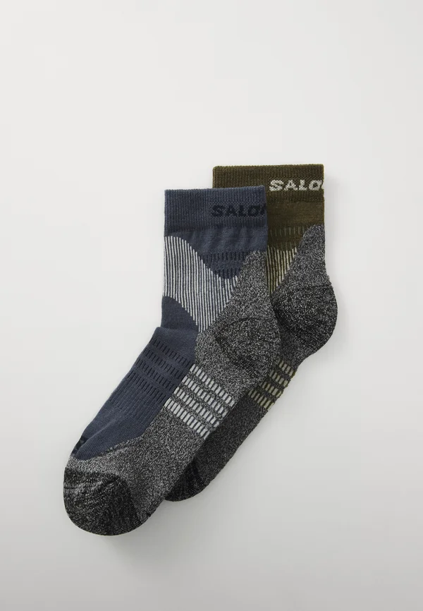 X ULTRA ACCESS QUARTER UNISEX 2 PACK - Sportsocken - gothic olive/grisaille