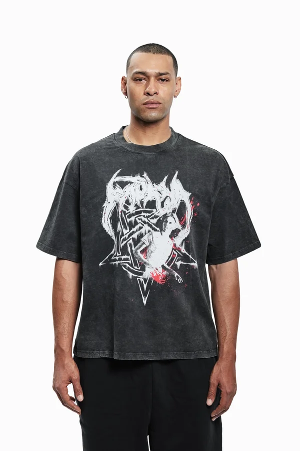 X1 UNISEX - T-Shirt print - black