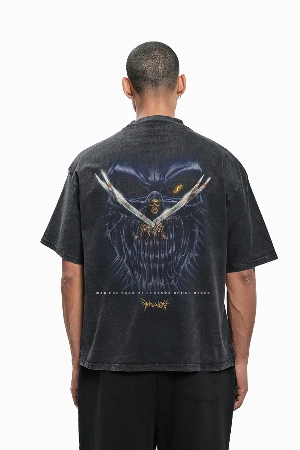 X4 UNISEX - T-Shirt print - black washed