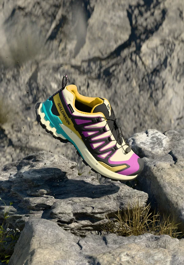 XA PRO 3D V9 GTX - Laufschuh Trail - transparent yellow/black/waterfall