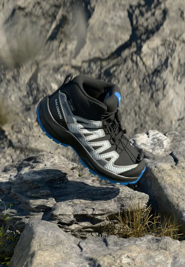 XA PRO V8 MID WATERPROOF UNISEX  - Hikingschuh - black/monument/french blue