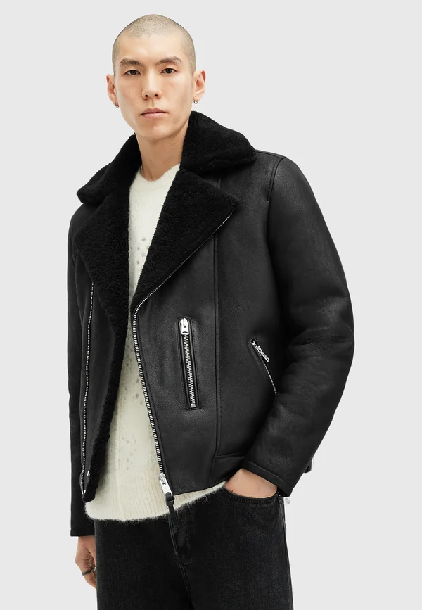 XENA BIKER - Lederjacke - black