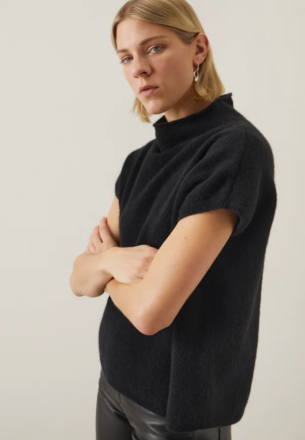 XIMENA SWEATER - Strickpullover - black