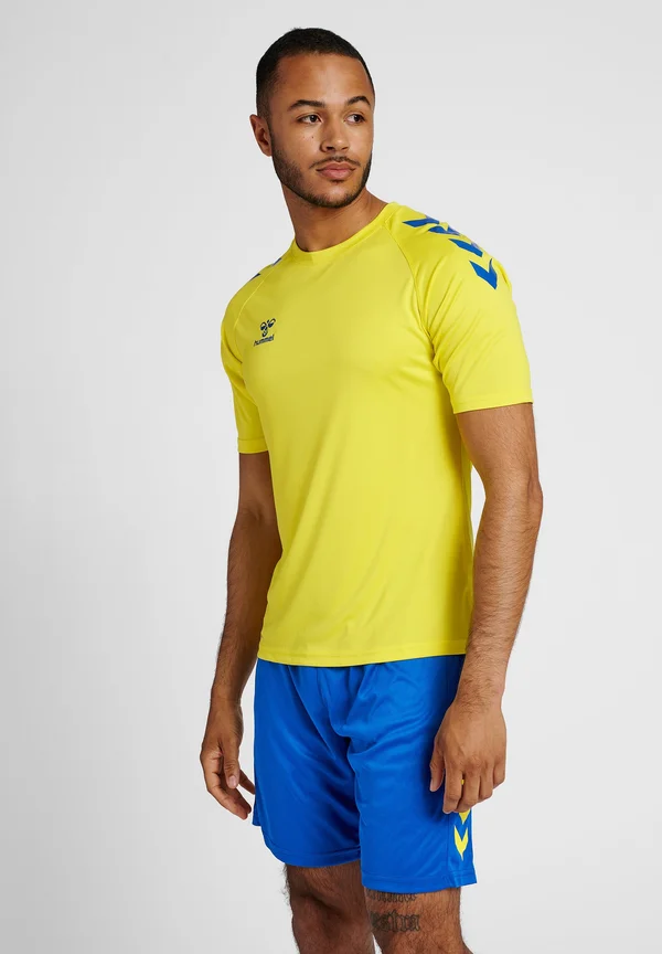 XK CORE POLY - T-Shirt print - blazing yellow true blue