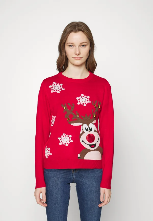 XMAS BELL LS EX  - Strickpullover - red