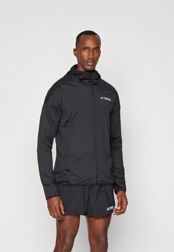 XPERIOR CLIMAWARM+ LIGHT FLEECE HOODED - Sweatjacke - black