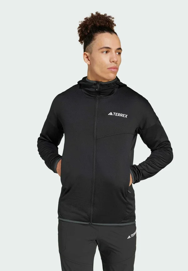 XPERIOR CLIMAWARM LIGHT HOODED - Fleecejacke - black
