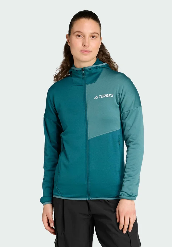 XPERIOR LIGHT HOODED - Fleecejacke - mystery green preloved teal