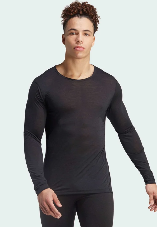 XPERIOR MERINO 150 BASELAYER LONG SLEEVE LONG-SLEEVE - Unterhemd/-shirt - black