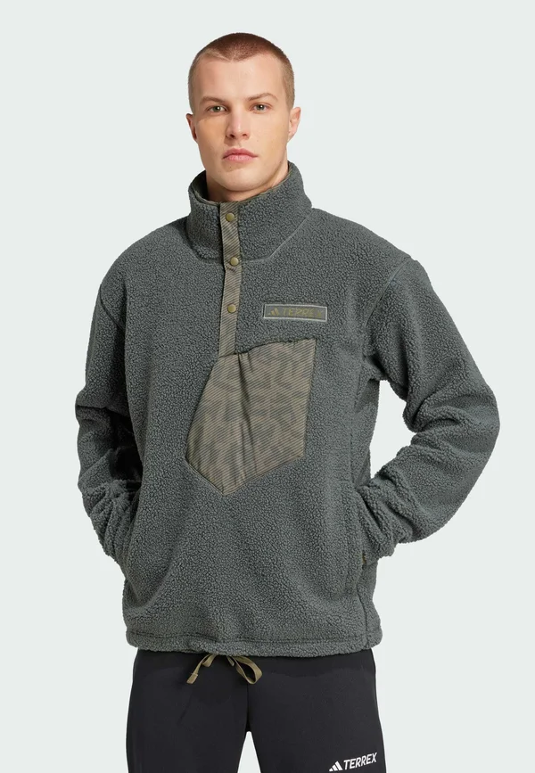 XPLORIC HIGH PILE FLEECE PULLOVER - Fleecepullover - legend ivy