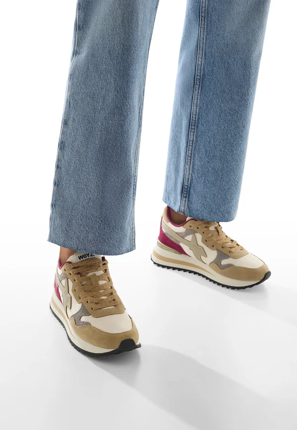 YAK - Sneaker low - weiß/beige