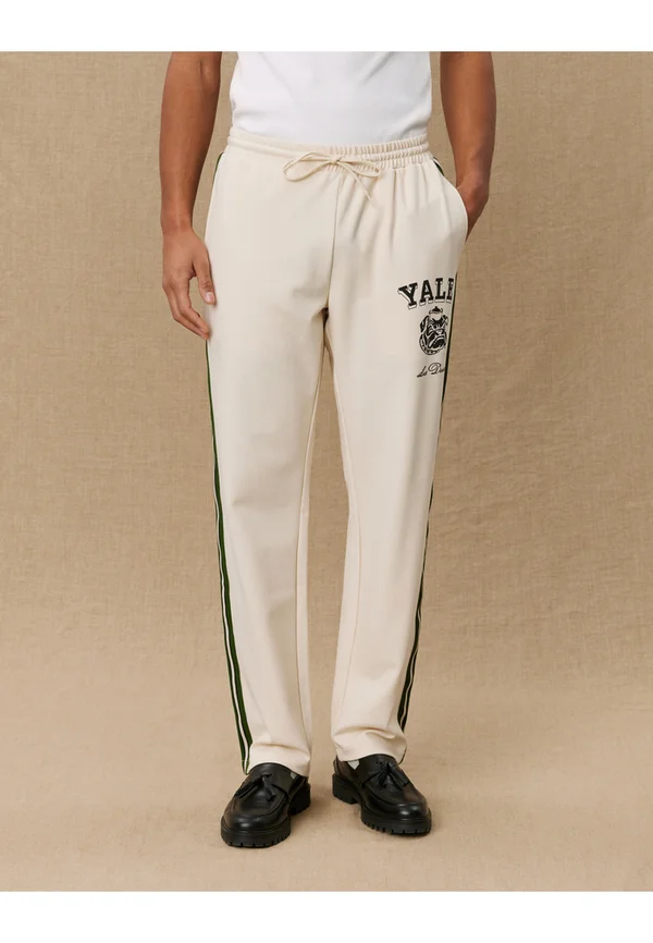 YALE BULLDOG TRACK PANTS UNISEX - Jogginghose - ivory/duffel bag green