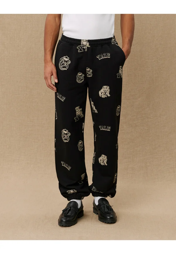 YALE LOGO UNISEX - Jogginghose - black/ivory