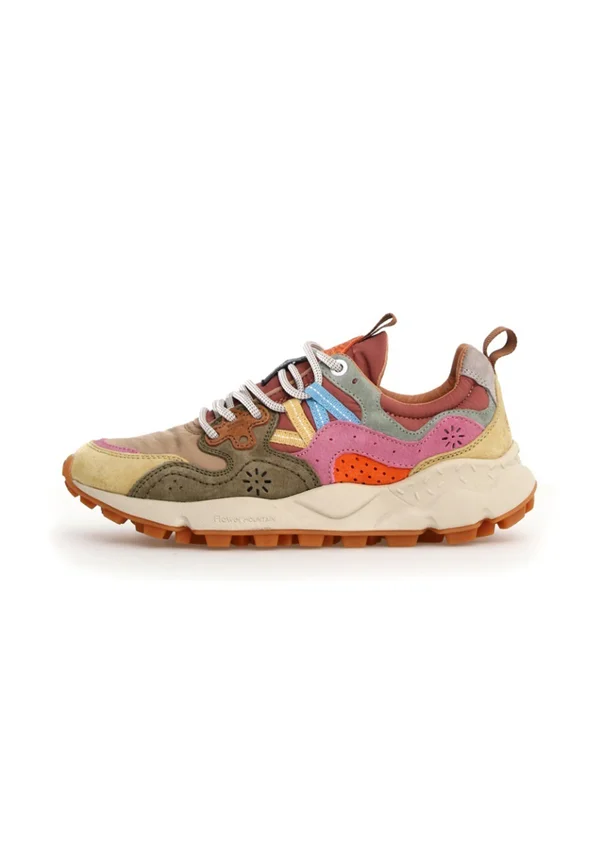 YAMANO - Sneaker low - cream taupe militare