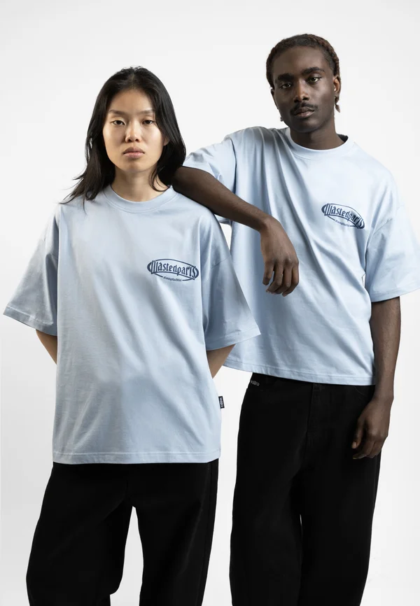 YARD BOXY UNISEX - T-Shirt print - light blue