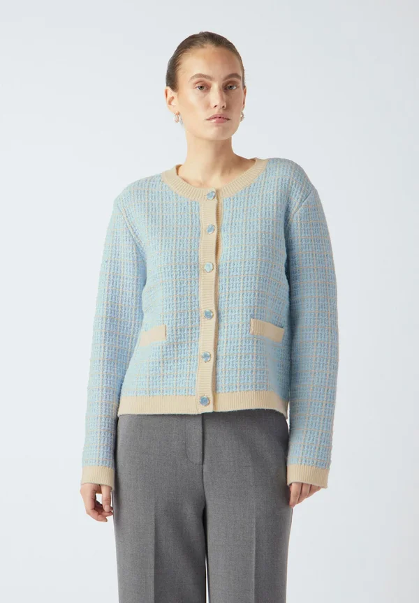 YASLIVIA - Strickjacke - birch pattern clear sky