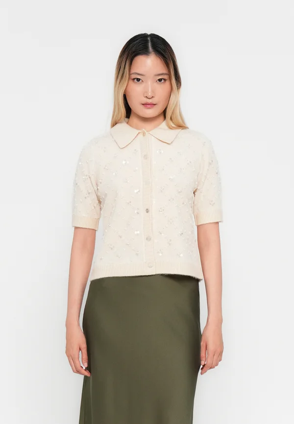 YASMERILLA CARDIGAN - Strickjacke - birch