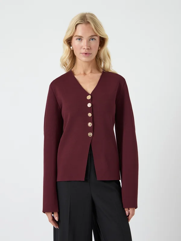 YASMIKKALA CARDIGAN - Strickjacke - port royale