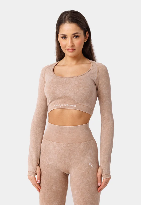 YASMINE SEAMLESS  - Langarmshirt - mottled light brown