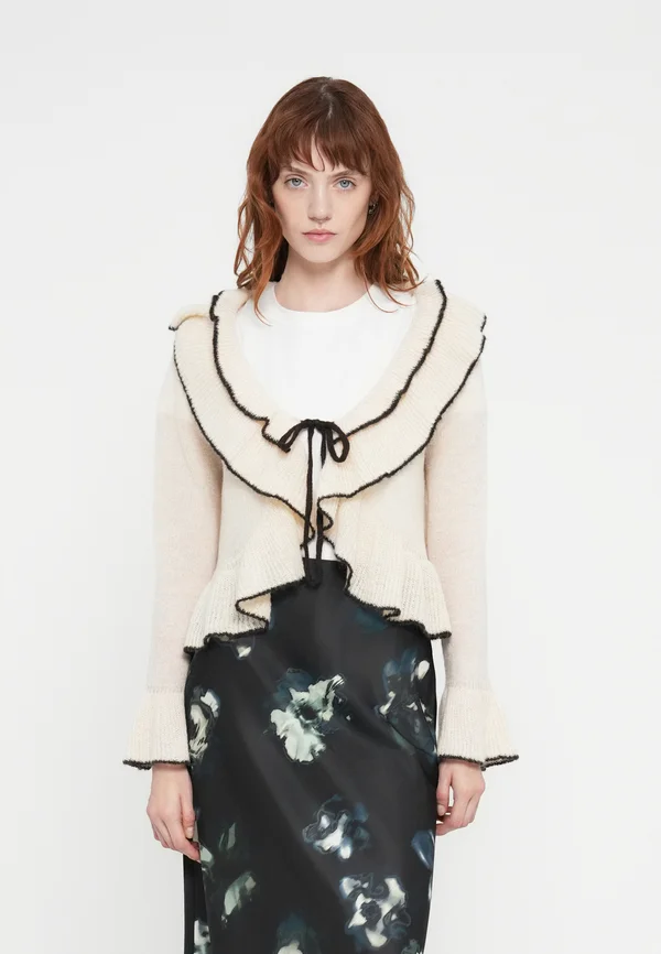 YASNANA CARDIGAN - Strickjacke - beige/brown