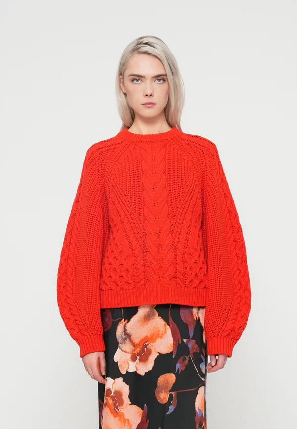 YASNANSA - Strickpullover - fiery red