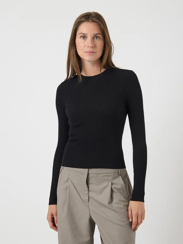 YASZOEY - Strickpullover - black