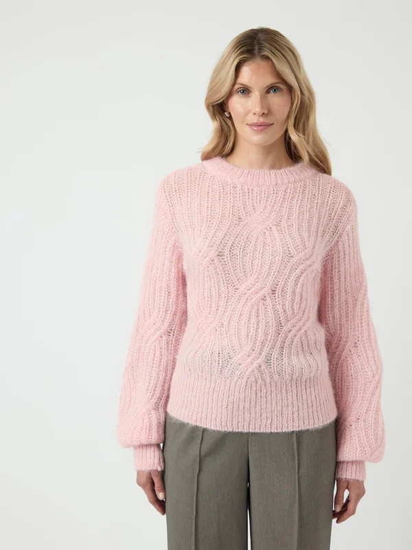 YASZUMA WOOL BLEND KNIT PULLOVER - Strickpullover - orchid pink